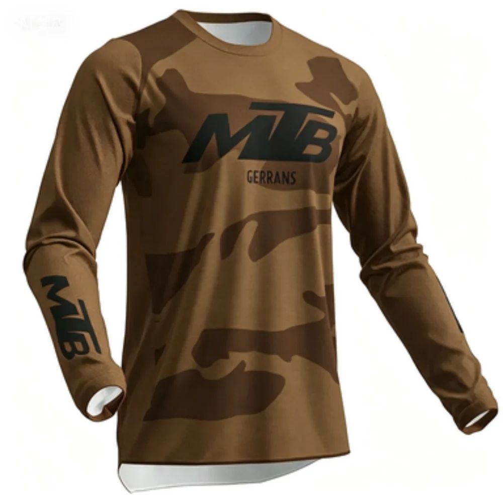가족용 매칭 긴소매 MTB 사이클링 저지, 네온 카모  - Mountain Biking Shirts 리뷰 및 가격